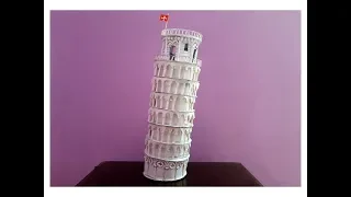 Leaning Tower of Pisa model making | How to make miniature Pisa Tower | model for school project