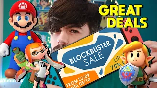 Nintendo Switch BLOCKBUSTER SALE Best Deals 75% OFF! OCTOBER 2021!