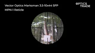 Vector Optics Marksman 3.5-10x44 SFP Reticle MPN-1 | Optics Trade Reticle Subtensions