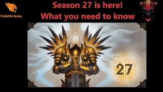 Diablo 3: Season 27 Explained - Everything you need to know
