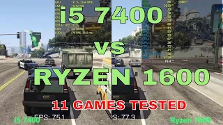 Ryzen 5 1600 vs i5 7400 | Gaming & Editing Tests, is i5 worth buying ?