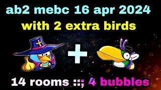 Angry birds 2 mighty eagle bootcamp Mebc 16 apr 2024 with 2 extra birds blues+hal #ab2 mebc today