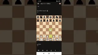 I defeated stockfish level 8(three check) at lichess