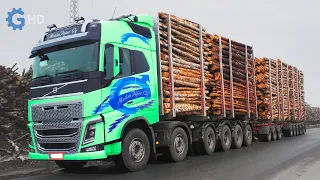 The Most Incredible Nordic Trucks You Have To See 2 ▶ The World's Biggest Timber Truck