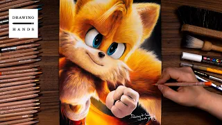 Drawing Sonic the Hedgehog 2 - Tails [Drawing Hands]