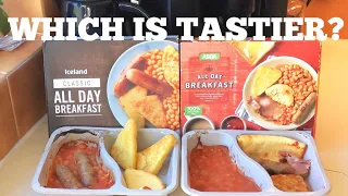 Iceland All Day Breakfast Vs Asda All Day Breakfast | Food Review | Comparison