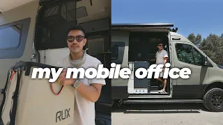 What it’s like to work from my van | Winnebago Revel | RUX 70L Review