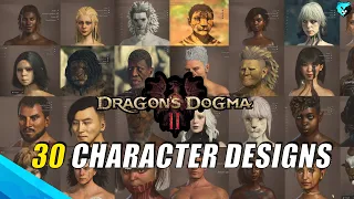 30 Character Designs Lookbook w/ SLIDERS for Dragon's Dogma 2