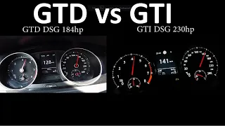 Golf 7 GTI vs GTD 40-140km/h