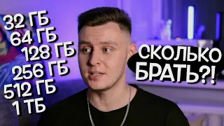 Какой объём памяти брать в 2023-м году?!