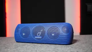 Синий цвет ANKER Soundcore Motion Plus . Распаковка