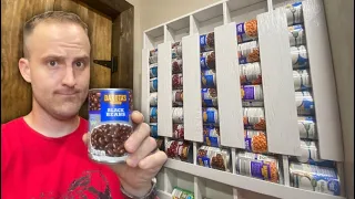 DIY Canned Food Storage Rack (Easy)