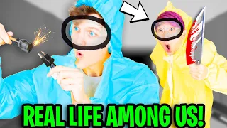 Can We Play AMONG US But IN REAL LIFE With 900 IQ IMPOSTER!? (LANKYBOX FUNNY MOMENTS)