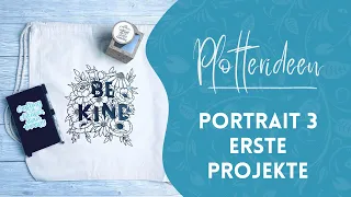 3 Projekte mit der Silhouette Portrait 3 und dem Silhouette Studio