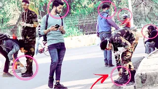 AN INJURED SOLDIER PEOPLE HELP OR NOT || A SOCIAL EXPERIMENT || ARMY PRANK IN INDIA This is Abhishek