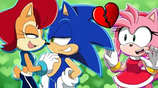SONIC AND SALLY GET CAUGHT BY AMY! - Sonic Plays Sonic World