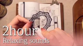 ✨2HR ASMR for sleep✨ 수면용, 작업용, 공부용 영상 다꾸 모음 편안한 소리 28 relaxing sounds #papertherapy #scrapbooking