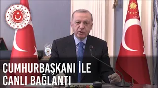 Cumhurbaşkanımız, Mavi Vatan-2022 Tatbikatı’nın Seçkin Gözlemci Gününe Canlı Bağlantıyla Katıldı