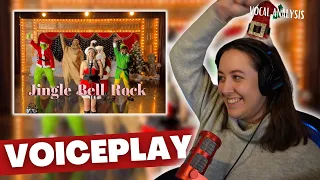 VOICEPLAY Jingle Bell Rock - Mean Girls ft. Adriana Arellano | Vocal Coach Reaction (& Analysis)