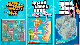 MAPS Evolution in All GTA Games (1997-2023)