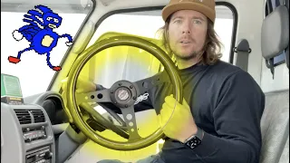 Installing A Steering Wheel on Your Subaru Sambar Faster Than Sanic Himself, Ya It's Easy KS4 KS3