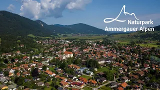 Oberammergau aus der Luft 🌳 Naturpark Ammergauer Alpen
