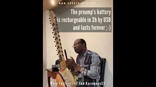 Master Kora Player Ballake Sissoko playing acoustic with his custom Karamogo22 Kora by Cooper