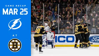 RECAP: Lightning @ Bruins 3/25/23 | Close, but not close enough.