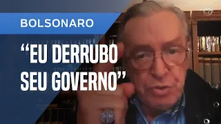 OLAVO DE CARVALHO CRITÍCA BOLSONARO: "EU DERRUBO SEU GOVERNO"