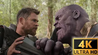 4K 60fps Infinity War and Endgame only Thor Fights Scenes