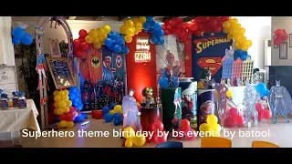 Superhero theme birthday by BS events by batool |eventplanner |event organizer |superherobirthday