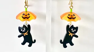 Halloween Umbrella Earrings (shrink plastic)