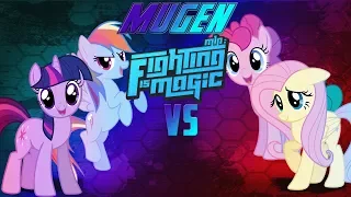 Mugen Fighting Is Magic Rainbow Dash & Twilight Sparkle VS Pinkie Pie & Fluttershy