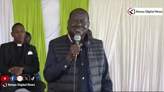 Raila implores Kenyans to remain united and stand firm in defending devolution!!