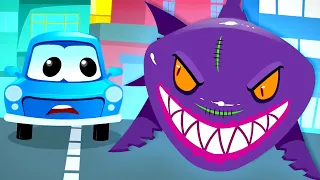 Scary Flying Shark | Baby Shark Song | Nursery Rhymes & Songs For Kids with Zeek and Friends