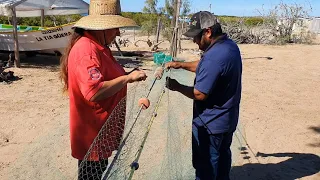 ASÍ  HACEMOS UNA RED  DE PESCA