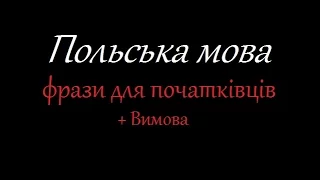 Польська мова - фрази для початківців + Вимова