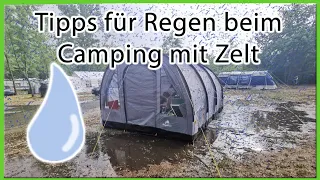 Tipps für Regen beim Camping mit Zelt | Hacks | Gadgets | zelten mit Kind