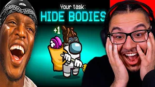 SIDEMEN AMONG US BUT THE IMPOSTER CAN HIDE BODIES! | MoreSidemen | REACTION