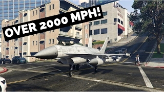 GTA 5 FLYING UNDER A BRIDGE AT OVER 2000 MPH!! SUPERSONIC!