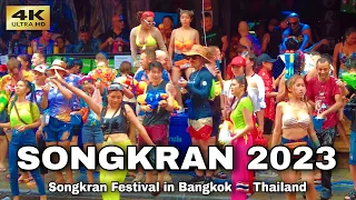 SONGKRAN FESTIVAL BANGKOK 2023 | Nana Plaza & Sala Daeng 🇹🇭 Thailand 4K