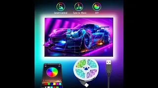 JESLED RGB Flexible Led Light Strip - USB Music Bluetooth APP Control