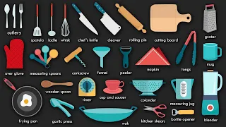 English Vocabulary - List of Essential Kitchen Items