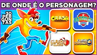 📦 DE ONDE É O PERSONAGEM? 🧃 Só quem é bom de videogame vai acertar essas perguntas #quiz #macaquiz 🐵