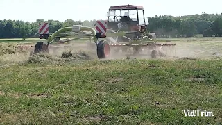 ☘️Zgrabianie🌱Trawy🍃Zetorem🚜/Ogień🔥z rury przód🚜do góry 👍