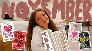 MY NOVEMBER TBR 🍂🧸🍯🪵 all the books i want to read in the month of november!! (cozy fall romances!)