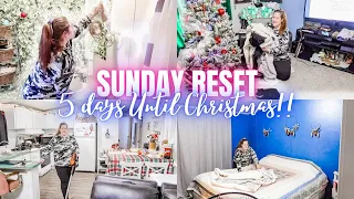 SUNDAY RESET MOBILE HOME CLEAN WITH ME | MESSY WHOLE HOUSE CLEANING CHRISTMAS 2022