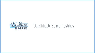 Odle Middle School testifies!