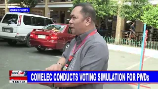 COMELEC conducts voting simulation for PWDs