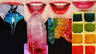 1HOUR EMOJI EATING ASMR FOR SLEEP, RELAXING EATING ASMR WAX CANDY HONEY JELLY, ROASTED JELLY ETC 🌈